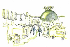 22	 Damaskusprojekt Stadtbilder	Zeichnungen auf säurefreies Papier …..Stück Durchnumeriert .Unikate	21 x 29	2008