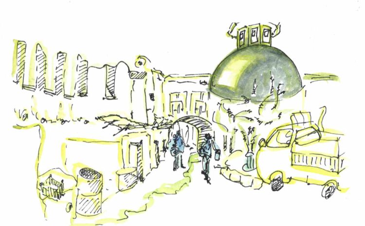  Zeichnungen zu new orientals: Damaskus Kairo Isfahan
